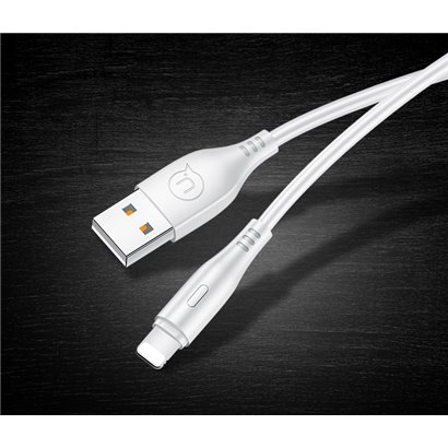 USAMS καλώδιο Lightning σε USB US-SJ266, 2A, 1m, λευκό