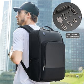 ARCTIC HUNTER τσάντα πλάτης B00403-BK με θήκη laptop 15.6", USB, μαύρο