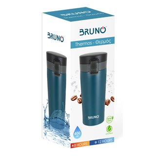 BRUNO θερμός BRN-0072, με κλείδωμα, anti-slip, 400ml, μπλε