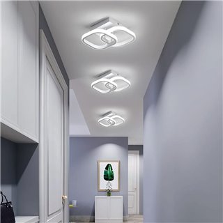 POWERTECH LED φωτιστικό οροφής HLL-0080, 20W, 1700lm, 23.5x23.5cm, λευκό