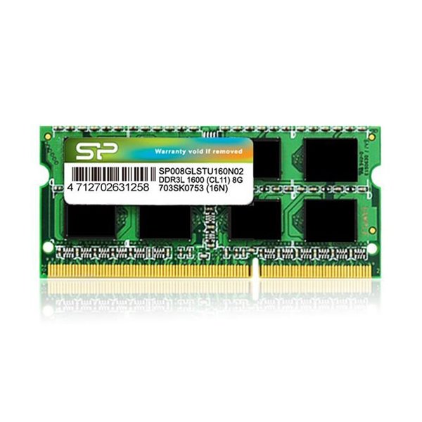 SILICON POWER Μνήμη 8GB DDR3L SODimm, PC3L 12800, 1600MHz, CL11, 1.35v