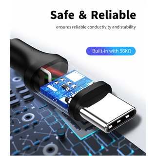 CABLETIME καλώδιο USB 2.0 σε USB Type-C C160, 3A, 2m, μαύρο