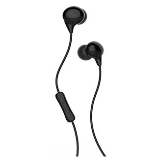 USAMS earphones με μικρόφωνο EP-9, 9mm, 1.2m, μαύρα