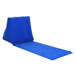 Αδιάβροχο χαλάκι παραλίας SUMM-0003 με φουσκωτό μαξιλάρι, μπλε