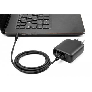 DELOCK καλώδιο τροφοδοσίας 87974, USB-C σε Dell 4.5x3mm, 1.5m, μαύρο