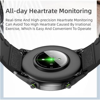 ΙΝΤΙΜΕ Smartwatch H15 Pro 1.3" έγχρωμο, IP67, HR & Blood pressure, μαύρο