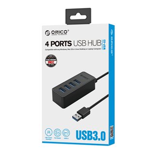 ORICO USB hub W5P-U3, 4x USB θύρες, 5Gbps, μαύρο