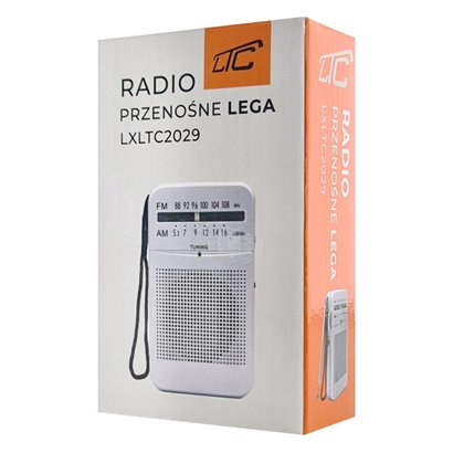 LTC φορητό ραδιόφωνο LXLTC2029 με θύρα ακουστικών 3.5mm, γκρι