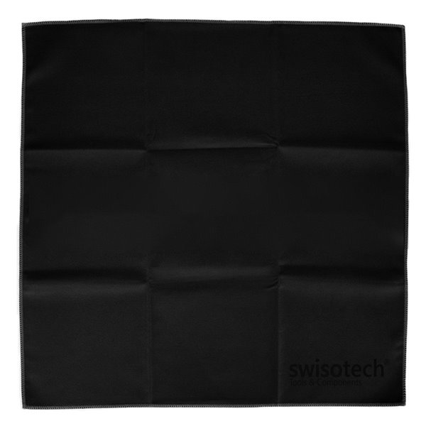 SWISOTECH πανάκι καθαρισμού/γυαλίσματος κοσμήματος, 22x22cm, μαύρο