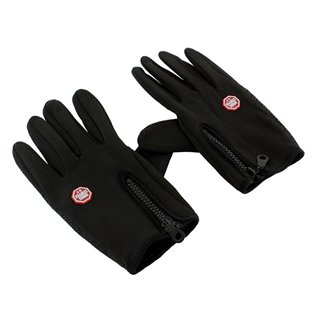 Γάντια ποδηλασίας BQ19I για οθόνη αφής, αντιολισθητικά, XL, μαύρα