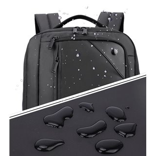 ARCTIC HUNTER τσάντα πλάτης 1500346-BK με θήκη laptop 15.6", μαύρη