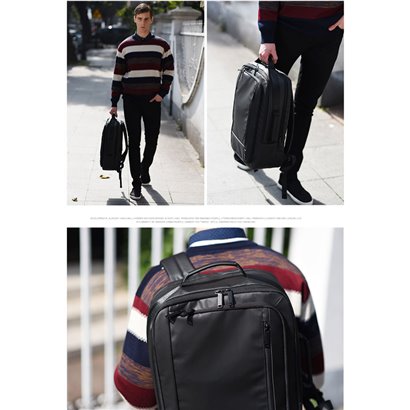 ARCTIC HUNTER τσάντα πλάτης 1500362 με θήκη laptop 15.6", μαύρη
