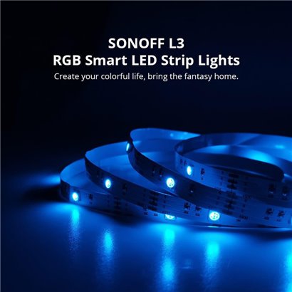 SONOFF smart LED καλωδιοταινία L3, RGB, Wi-Fi & Bluetooth, 5m