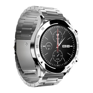 HIFUTURE smartwatch FutureGo Pro, 1.32", 3ATM, heart rate, ασημί