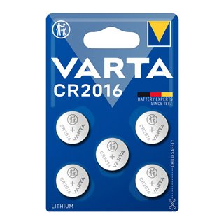 VARTA μπαταρία λιθίου CR2016, 3V, 5τμχ