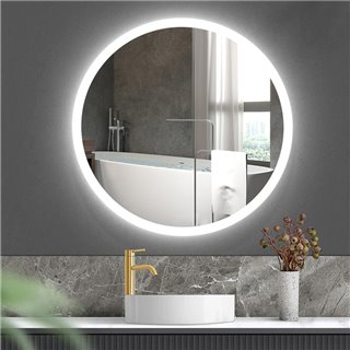 BRUNO καθρέπτης μπάνιου LED BRN-0097, στρόγγυλος, 24W, Φ60cm, IP67