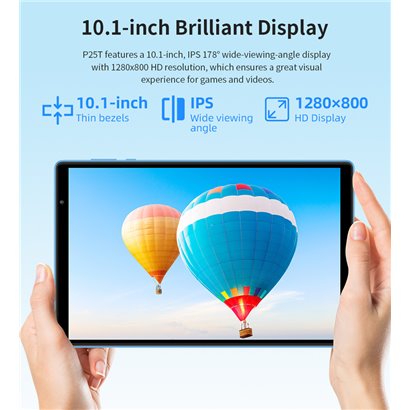 TECLAST tablet P25T, 10.1" HD, 4/64GB, Android 12, μπλε