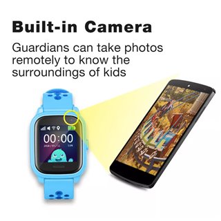 INTIME GPS smartwatch για παιδιά IT-055, 1.33", camera, 2G, IPX7, μπλε