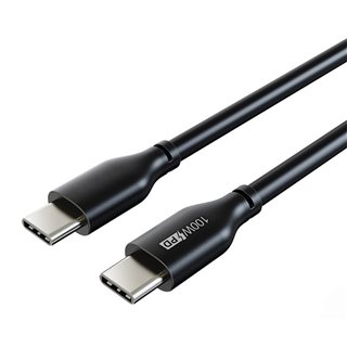 CABLETIME καλώδιο USB-C CT-CM100, 100W PD, E-MARK, 2m, μαύρο