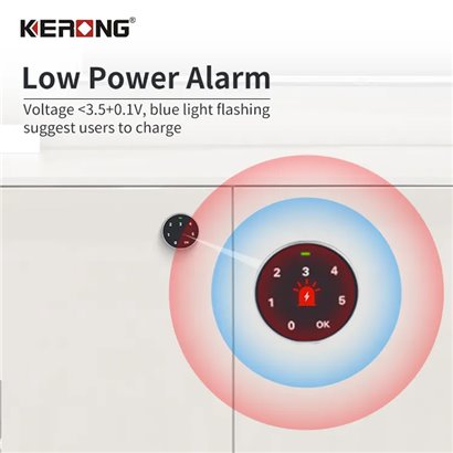 KERONG ηλεκτρικό λουκέτο ασφαλείας KR-Y4621P, συνδυασμού, μαύρο