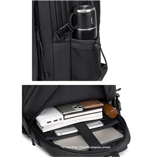 ARCTIC HUNTER τσάντα πλάτης B00530 με θήκη laptop 15.6", 24L, γκρι