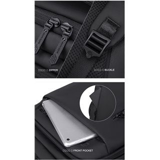 ARCTIC HUNTER τσάντα πλάτης B00534 με θήκη laptop 15.6", 21L, μαύρη