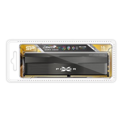 SILICON POWER μνήμη DDR4 UDIMM XPOWER Zenith, 16GB, RGB, 3200MHz, CL16