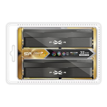 SILICON POWER μνήμη DDR4 UDIMM XPOWER Zenith 16GB x2, RGB, 3200MHz, CL16