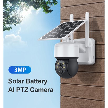 SECTEC smart ηλιακή κάμερα ST-S517C-3M, 3MP, PIR, PTZ, cloud/micro SD