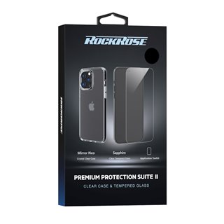 ROCKROSE θήκη & tempered glass 2.5D Premium για iPhone 14 Plus, διάφανο