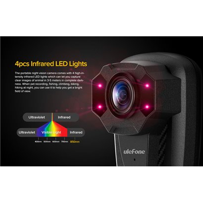 ULEFONE κάμερα νυχτερινής όρασης ULN1-BK για smartphone, USB-C, 1080p