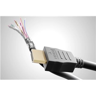 GOOBAY καλώδιο HDMI 2.1 με Ethernet 61640, ARC, 48Gbit/s, 8K, 2m, μαύρο
