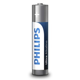 PHILIPS Ultra αλκαλικές μπαταρίες LR03E1BK/00, AAA LR03 1.5V, 500τμχ
