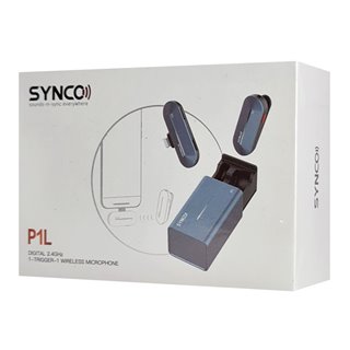 SYNCO ασύρματο μικρόφωνο P1L με θήκη φόρτισης, Lightning, 2.4GHz, γκρι