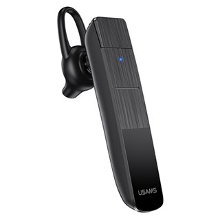 USAMS Bluetooth μονό earphone USAMS-BT2, 100mAh, 3-way κλήσεις, μαύρο