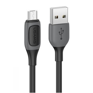USAMS καλώδιο Micro USB σε USB US-SJ597, 2A, 1m, μαύρο