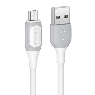 USAMS καλώδιο Micro USB σε USB US-SJ597, 2A, 1m, λευκό