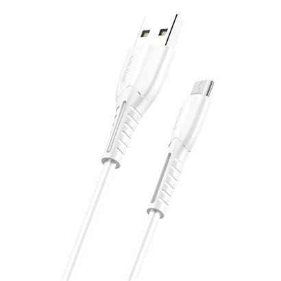 USAMS καλώδιο Micro USB σε USB US-SJ365, 2A, 1m, λευκό