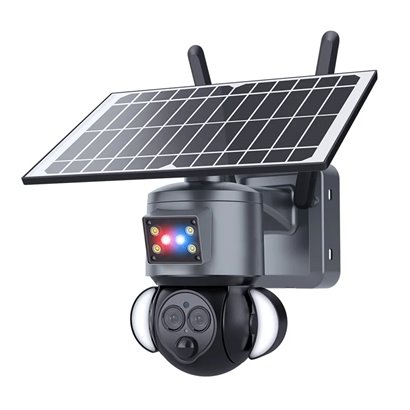 SECTEC smart ηλιακή κάμερα ST-558-6M-12X-4G-EU, προβολείς, 3MP, 4G, PTZ