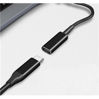 POWERTECH καλώδιο τροφοδοσίας CAB-UC066, USB-C σε Samsung 5.5x3mm, μαύρο