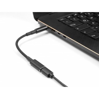 POWERTECH καλώδιο τροφοδοσίας CAB-UC074, USB-C σε HP 7.4x5.0mm, μαύρο