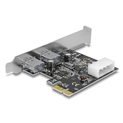 DELOCK κάρτα επέκτασης PCI x1 σε 2x USB 89243, 5Gbps