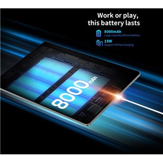 TECLAST tablet T50 Pro, 11" 2K, 16GB, 256GB, Android 13, 4G, γκρι