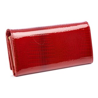 ROXXANI γυναικείο πορτοφόλι LBAG-0025, δερμάτινο, κόκκινο