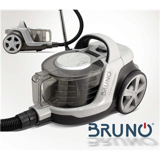 BRUNO ηλεκτρική σκούπα BRN-0137, 800W, 3lt, κυκλωνική, λευκή