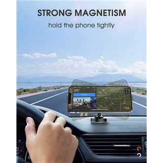 LDNIO βάση smartphone αυτοκινήτου MG08 για ταμπλό, μαγνητική, μαύρη