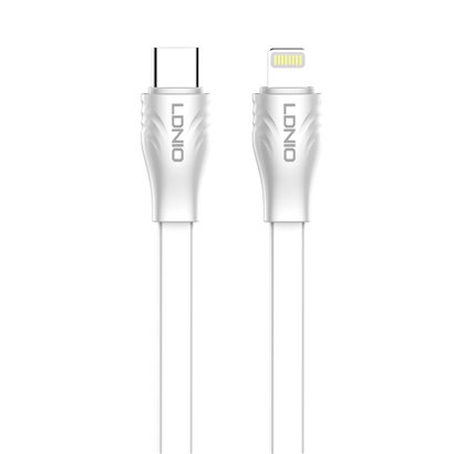 LDNIO καλώδιο Lightning σε USB-C LC131I, 30W PD, 1m, λευκό