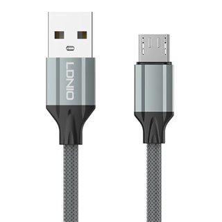 LDNIO καλώδιο Micro USB σε USB LS441, 2.4A, 1m, γκρι