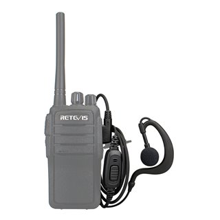 RETEVIS ακουστικό J9118A για πομποδέκτη, 2 pin, Push to talk, 110cm