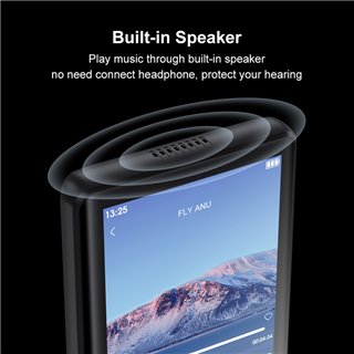 RUIZU MP3 player M6 με οθόνη αφής 2.8", 8GB, ελληνικό μενού, μαύρο